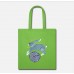 Rabbit Doodle Drawing Lime Green Tote Bag